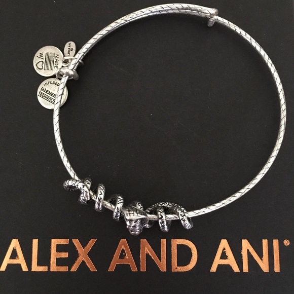 ❌SOLD❌ Rare Alex and Ani Serpent / Cobra Bracelet - Picture 4 of 6